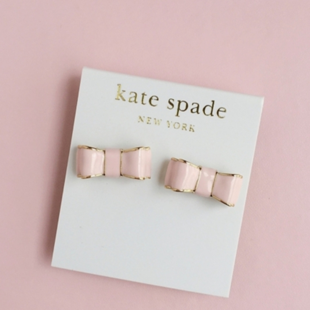 Kate Spade Pink "Take A Bow" Earrings